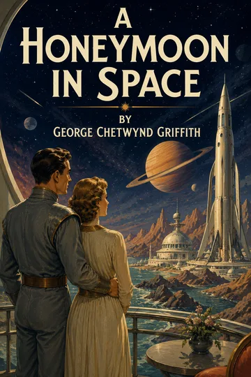 Cover of A Honeymoon in Space by George Chetwynd Griffith