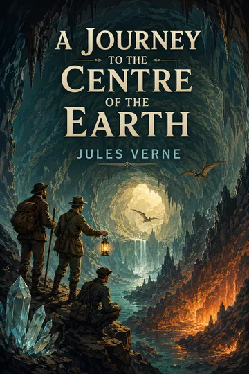 A Journey to the Centre of the Earth by Jules Verne – LitArchive Cover of A Journey to the Centre of the Earth by Jules Verne