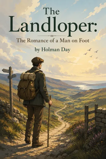 Cover of The Landloper: The Romance of a Man on Foot by Holman Day